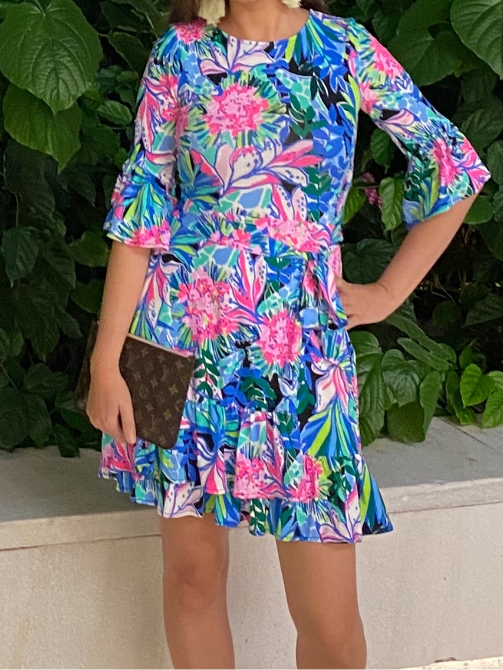 Lilly Pulitzer Kassi Wrap Ruffle Dress